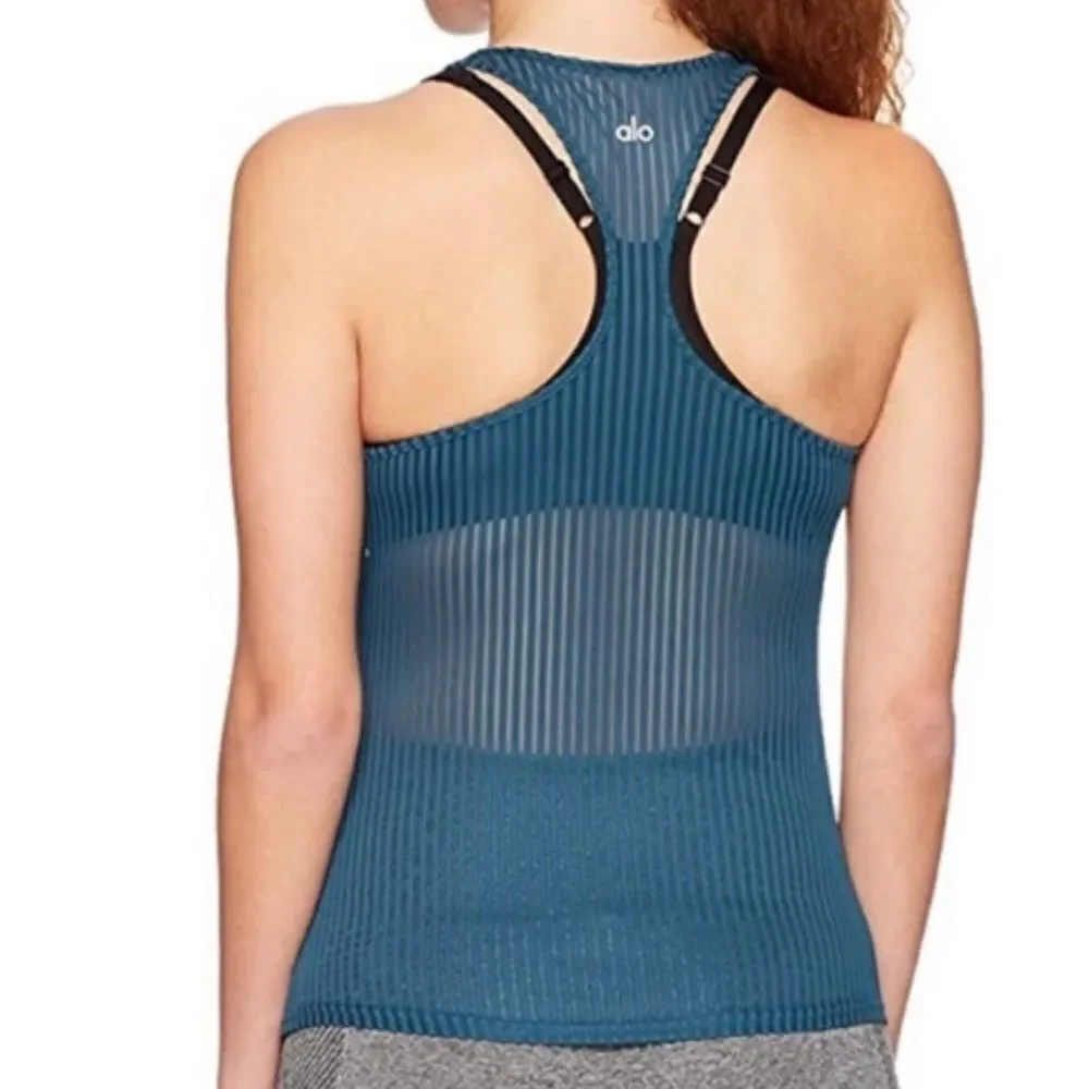 Alo Yoga | Ribbed Essence Racer Back Tank size Small Athletic Workout